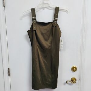 Olive Green Sleeveless Dress